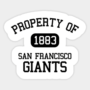 Property of San Francisco Giants Sticker